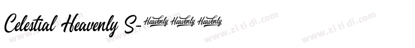 Celestial Heavenly S字体转换